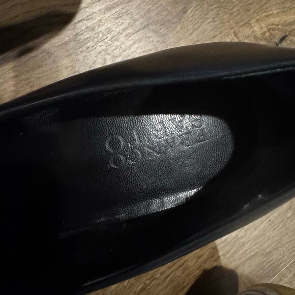 Womens Franco Sarto Shoes Size 9 N Black Leather Nolan? Heels Pumps Slip On - Picture 7 of 7